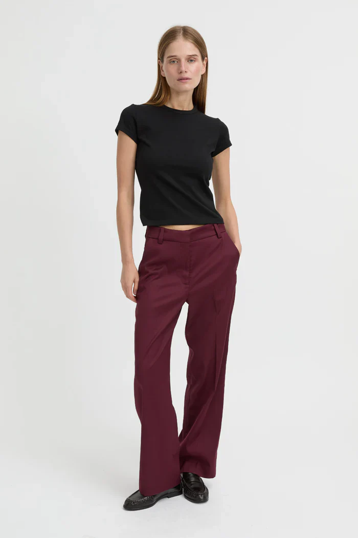 Blythe Trouser - Burgundy - Image 5