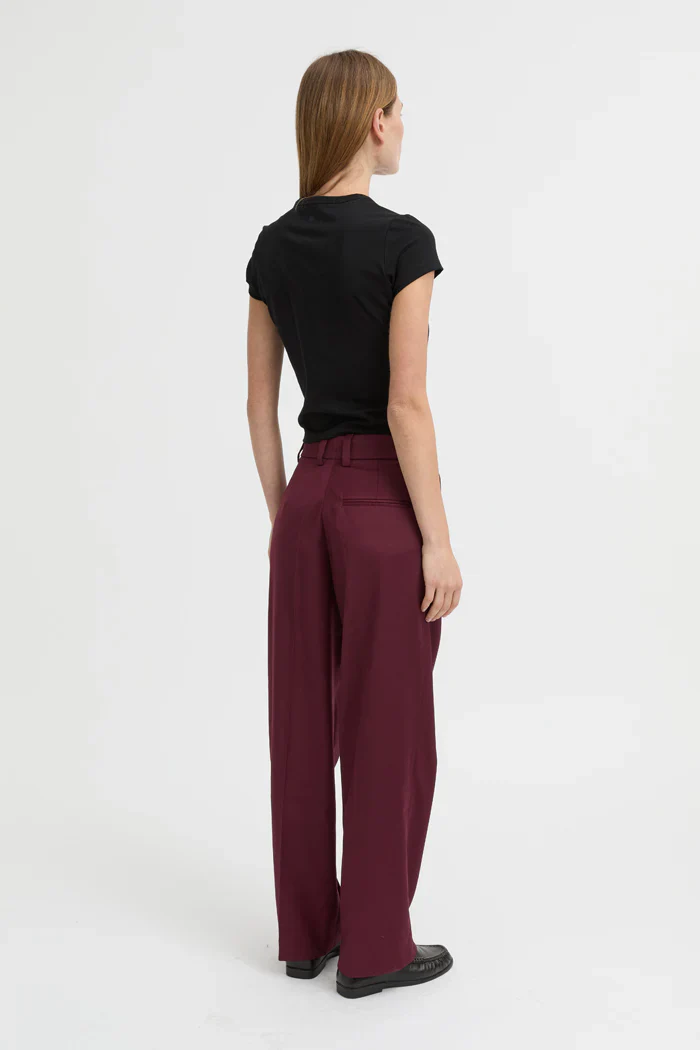 Blythe Trouser - Burgundy - Image 6
