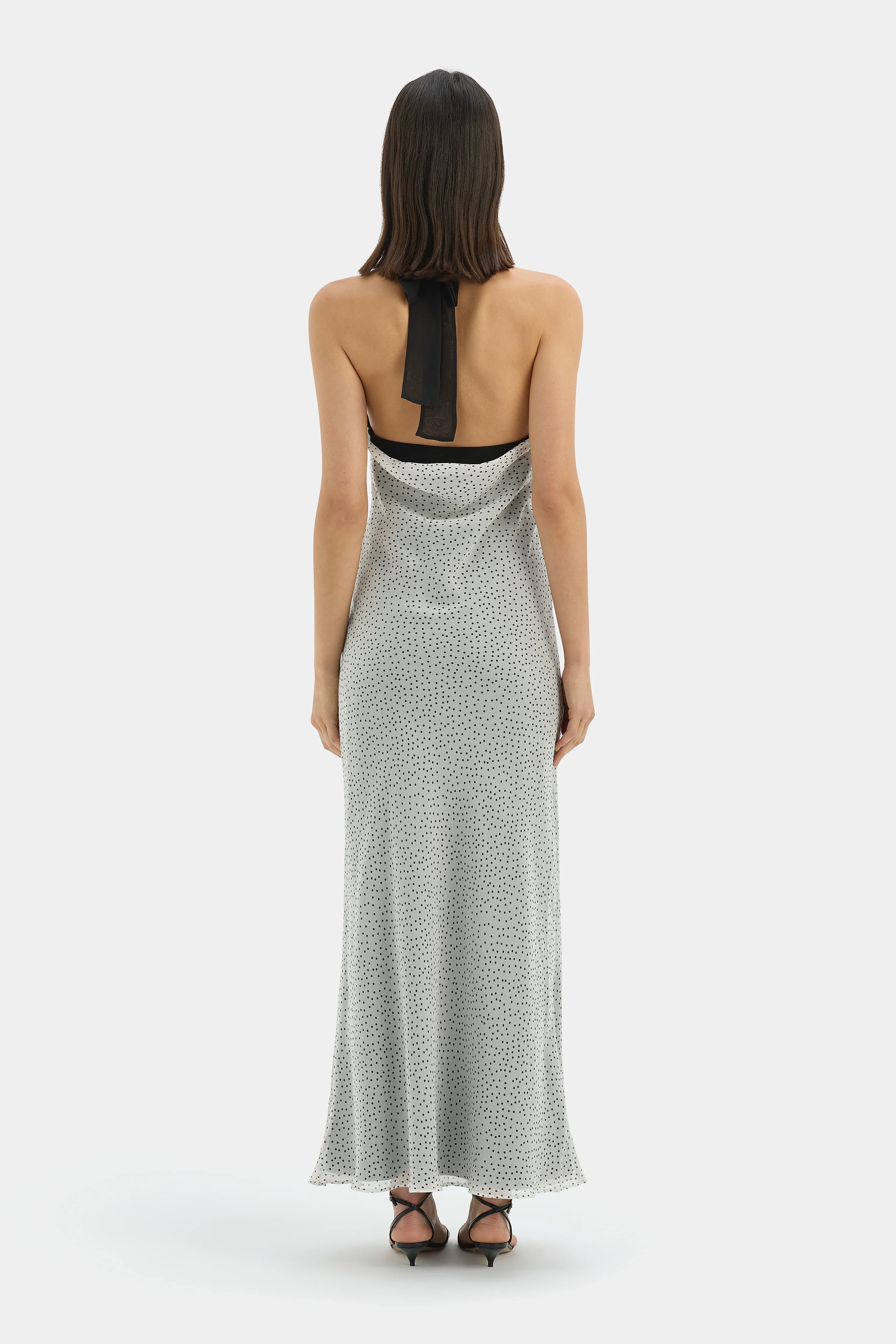 Lisander Halter Midi Dress - Polka Dot Bianca - Image 6