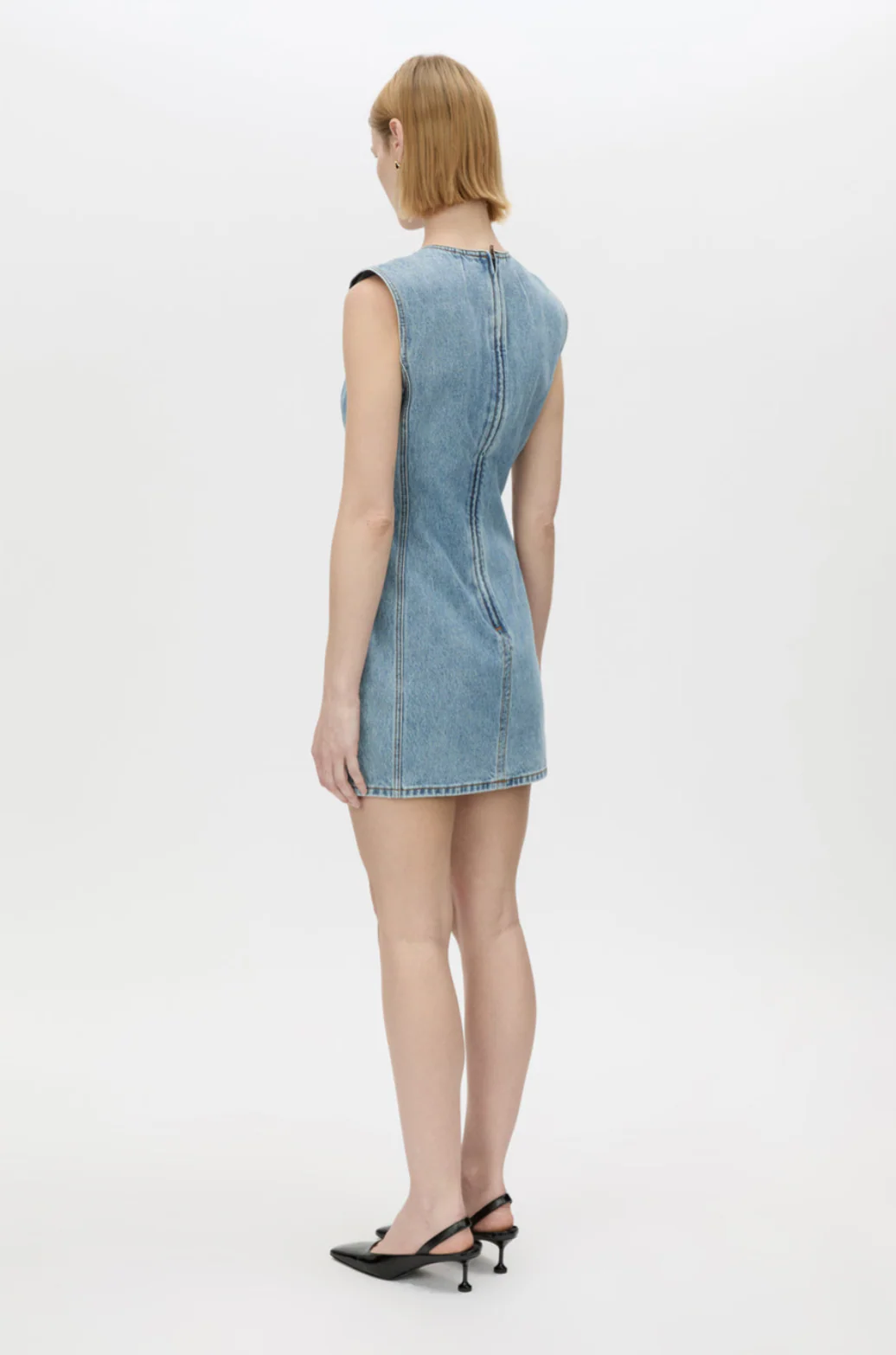 Maja Denim Dress - Light Vintage Blue - Image 4