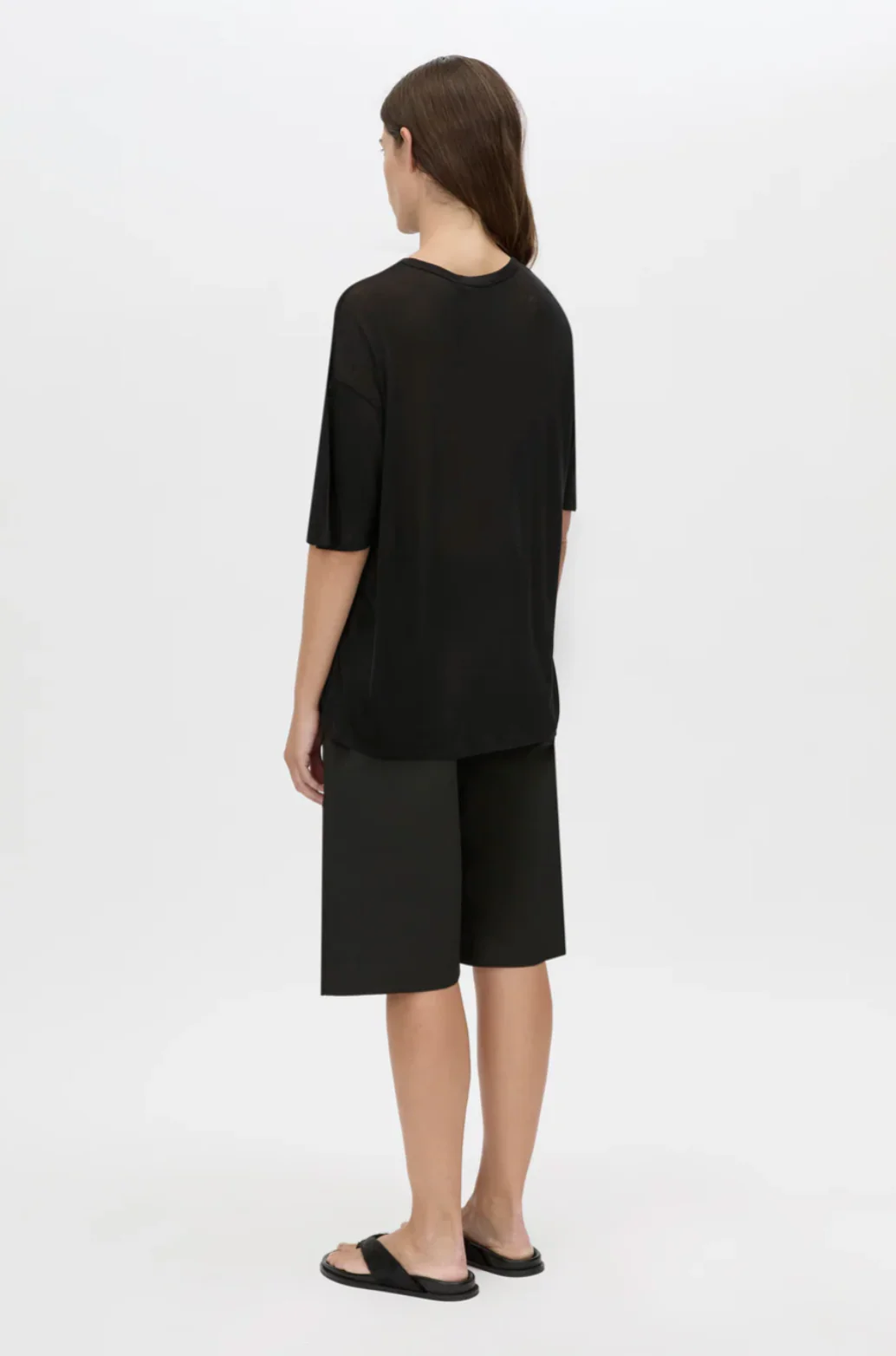Marjorie Oversized Tee - Black - Image 4