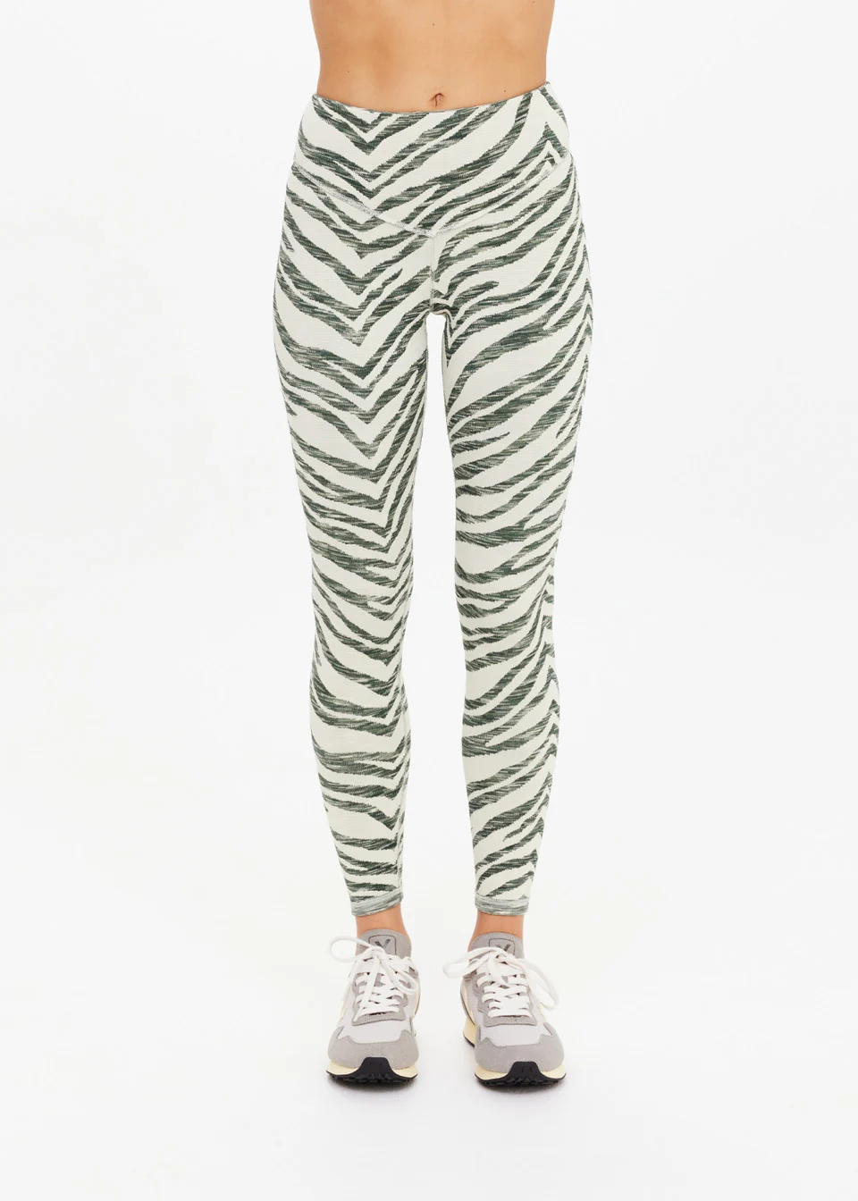Reversible 25in High Midi Pant - Green Marle - Image 4