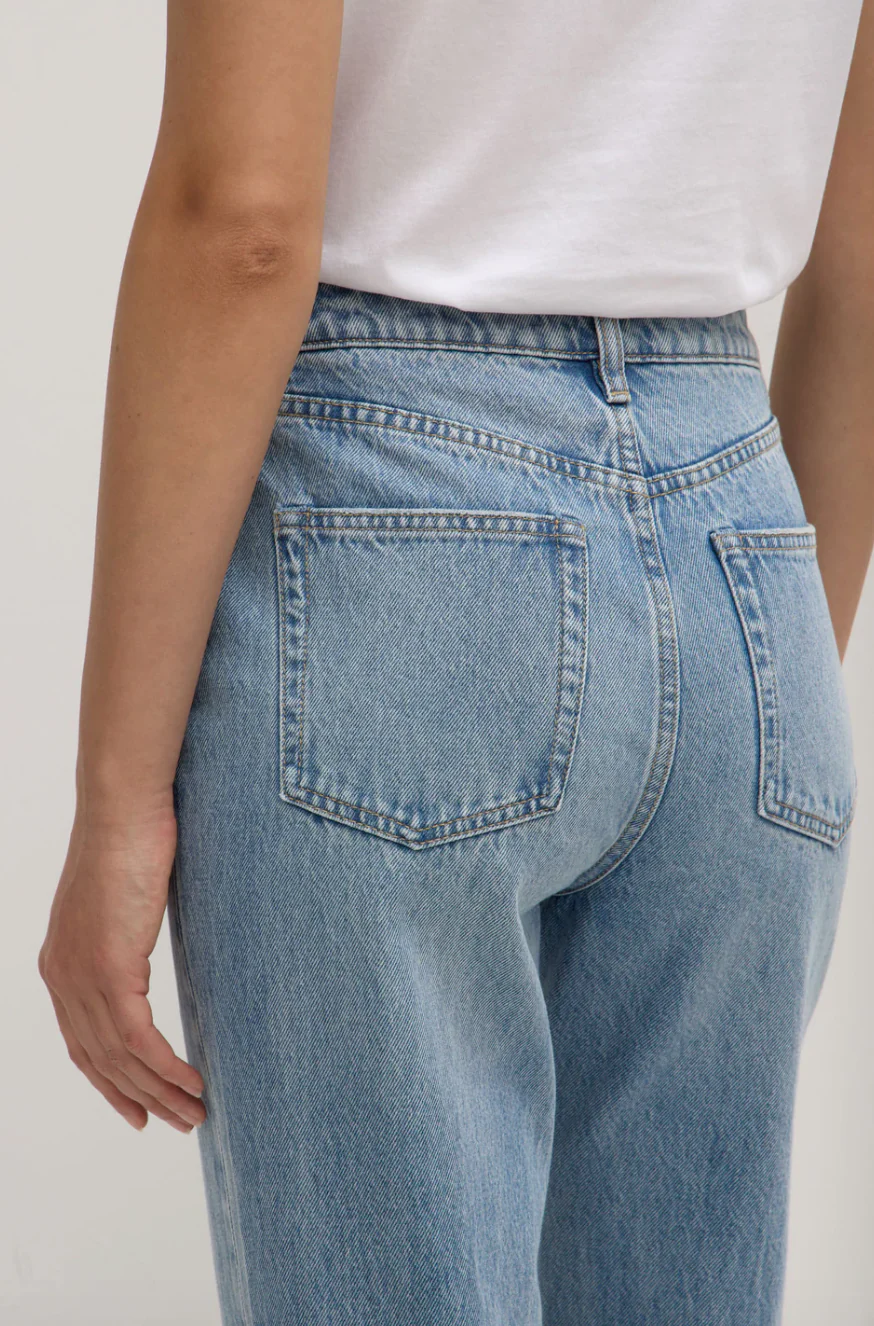 Womens Classic Straight Leg Jean - Indigo Fade - Image 5